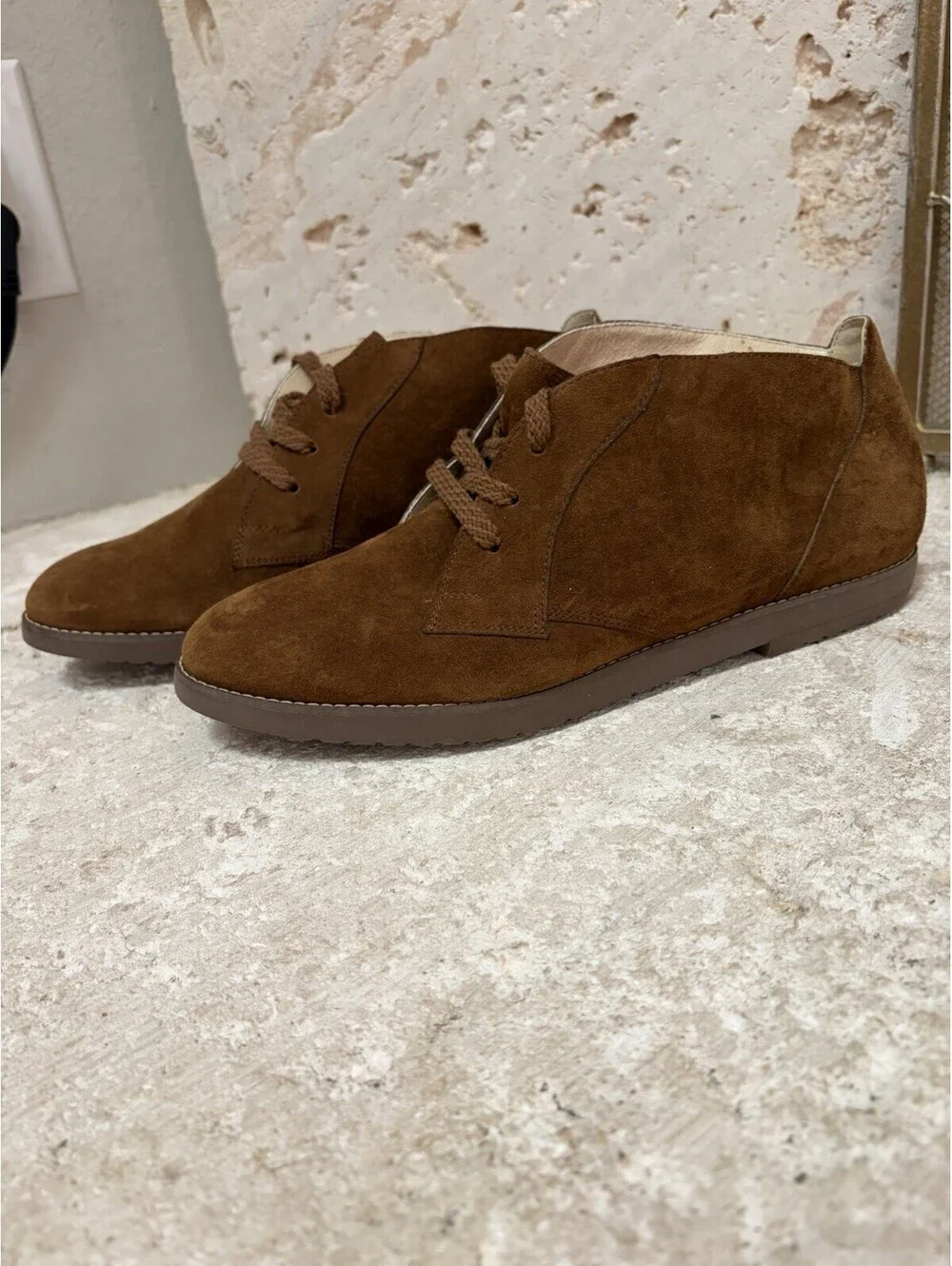 Rockport Vintage Women’s Suede Chukka Boots Size 9.5 Brown Made in Yugoslavia